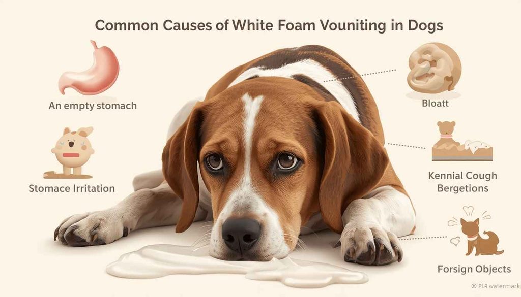 Common Causes of White Foam Vomiting in Dogs