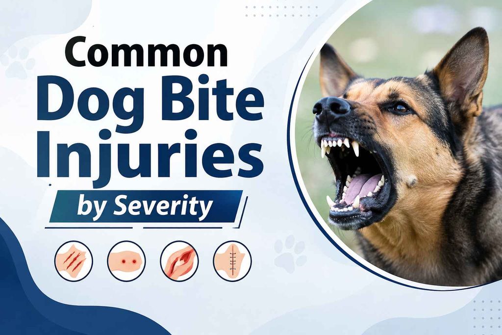 Common Dog Bite Injuries by Severity