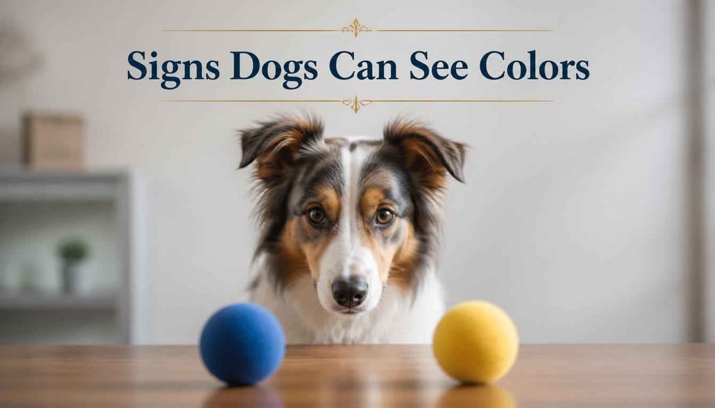 Signs Dogs Can See Colors