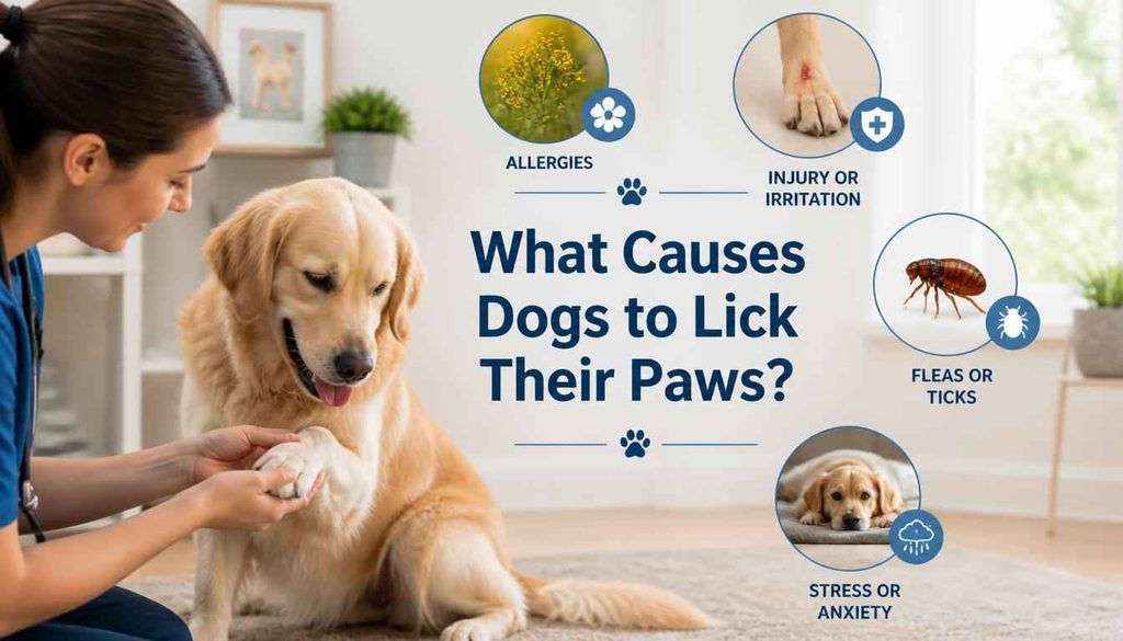 What Causes Dogs to Lick Their Paws?