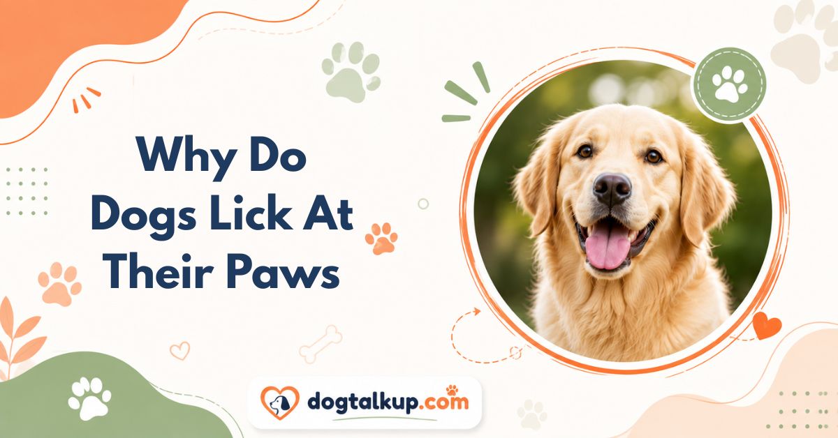 Why Do Dogs Lick At Their Paws