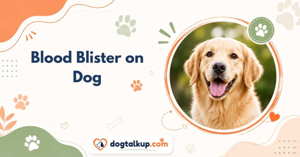 Blood Blister on Dog