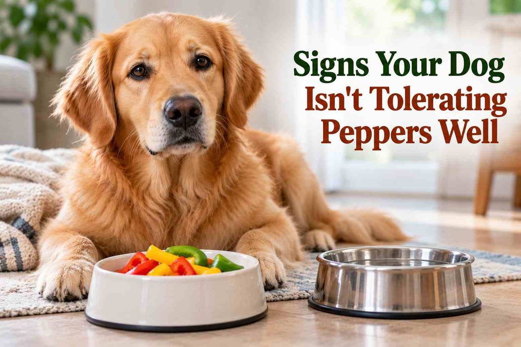Signs your dog isn't tolerating peppers well