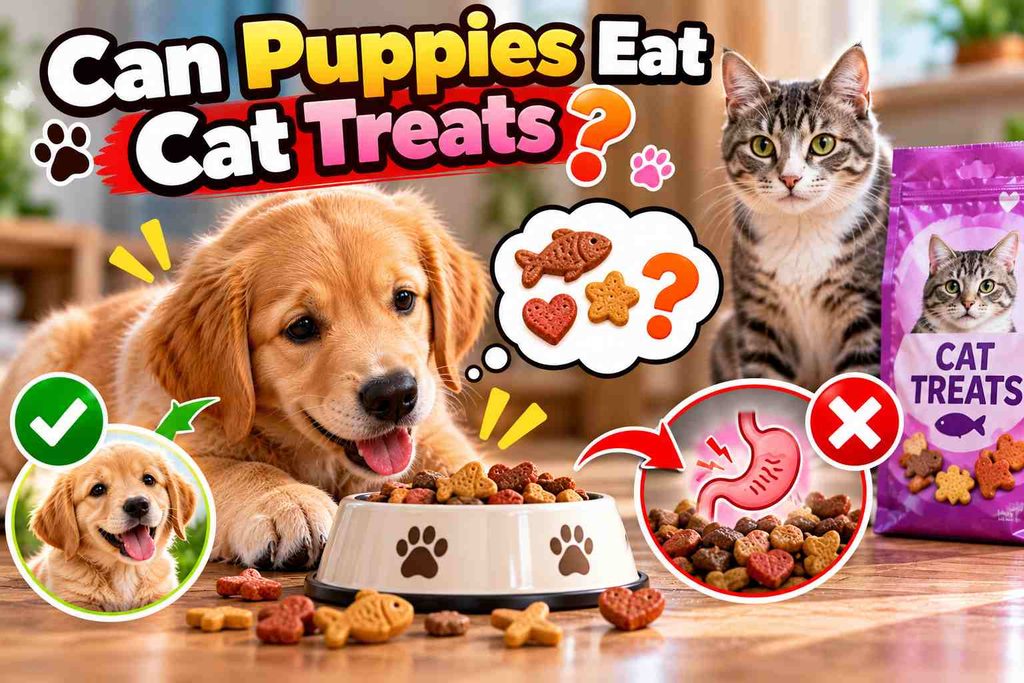 Can Puppies Eat Cat Treats