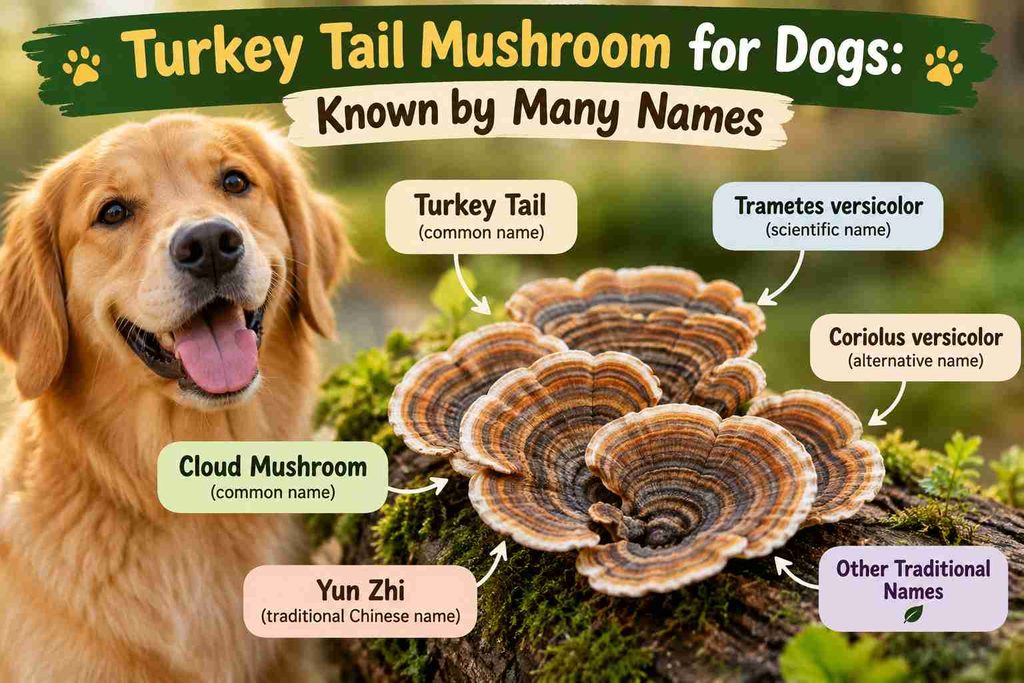 Turkey Tail Mushroom for Dogs Known by Many Names