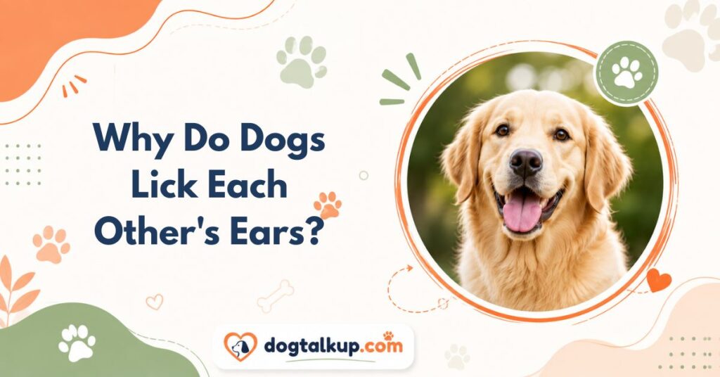 Why Do Dogs Lick Each Other's Ears?